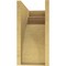 Ekena Millwork 8"W x 16"D x 16"H Classic Viola Rough Cedar Woodgrain TimberThane Corbel, Primed Tan CORUR08X16X16VIORCPR - alternate 5